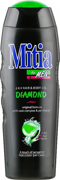 Mitia for men spg 2v1 Diamond 400ml | Toaletní mycí prostředky - Sprchové gely - Pánské